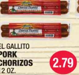 Carnicerias Jimenez EL GALLITO PORK CHORIZOS offer