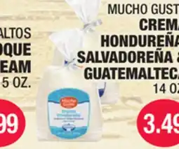 Carnicerias Jimenez MUCHO GUSTO CREAM HONDUREÑA, SALVADOREÑA Y GUATEMALTECA offer
