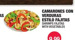 Carnicerias Jimenez SHRIMPS FAJITAS WITH VEGETABLES offer