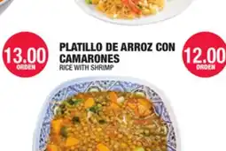 Carnicerias Jimenez PLATILLO DE ARROZ CON CAMARONES offer