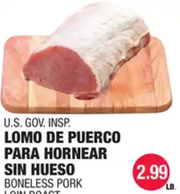 Carnicerias Jimenez U.S. GOV. INSP. LOMO DE PUERCO PARA HORNEAR SIN HUESO offer