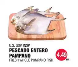 Carnicerias Jimenez U.S. GOV. INSPI PESCADO ENTERO PAMPAÑO offer