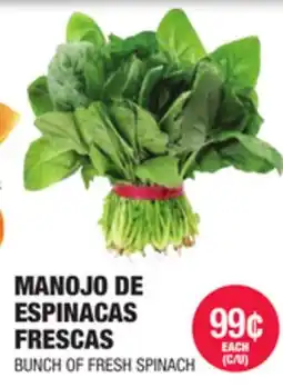 Carnicerias Jimenez MANOJO DE ESPINACAS FRESCAS offer