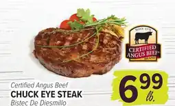 Cermak Fresh Market Certified Angus Beef CHUCK EYE STEAK offer