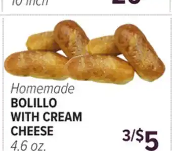 Cermak Fresh Market Homemade BOLILLO WITH CREAM CHEESE offer