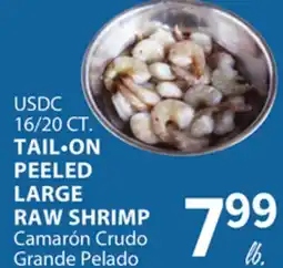 Cermak Fresh Market USDC 16/20 CT. TAIL•ON PEELED LARGE RAW SHRIMP offer