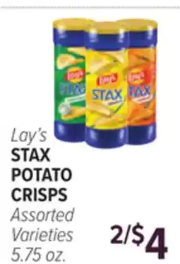 Cermak Fresh Market Lay's STAX POTATO CRISPS offer