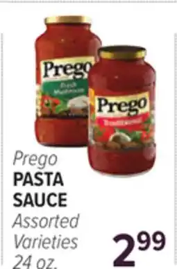 Cermak Fresh Market Prego PASTA SAUCE offer