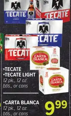 Cermak Fresh Market •TECATE •TECATE LIGHT •CARTA BLANCA offer