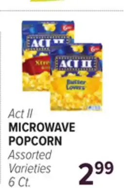 Cermak Fresh Market Act II MICROWAVE POPCORN offer