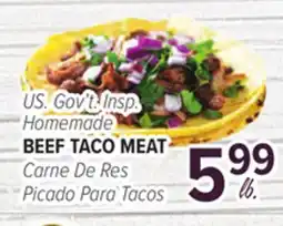 Cermak Fresh Market U.S. Gov't Insp. Homemade BEEF TACO MEAT offer