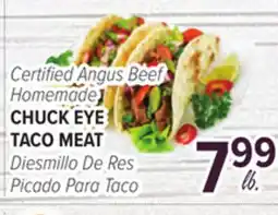Cermak Fresh Market Certified Angus Beef Homemade CHUCK EYE TACO MEAT offer