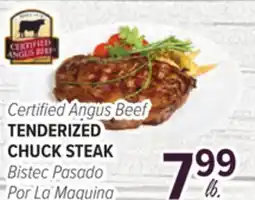Cermak Fresh Market Certified Angus Beef TENDERIZED CHUCK STEAK offer