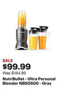 Best Buy NutriBullet - Ultra Personal Blender NB50500 - Gray offer