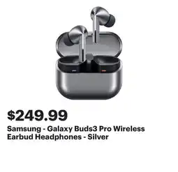 Best Buy Samsung - Galaxy Buds3 Pro Wireless Earbud Headphones - Silver offer
