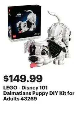 Best Buy LEGO - Disney 101 Dalmatians Puppy DIY Kit for Adults 43269 offer