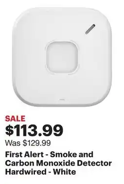 Best Buy First Alert - Smoke and Carbon Monoxide Detector Hardwired - White offer
