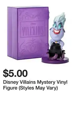 Five Below Disney Villains Mystery Vinyl Figure (Styles May Vary) offer
