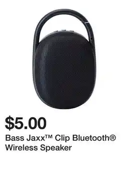 Five Below Bass Jaxx Clip Bluetooth Wireless Speaker offer