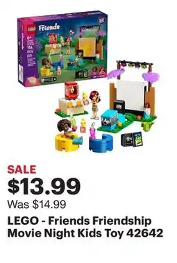 Best Buy LEGO - Friends Friendship Movie Night Kids Toy 42642 offer