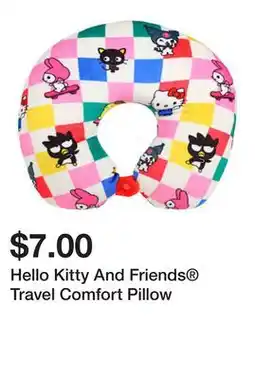 Five Below Hello Kitty And Friends Travel Comfort Pillow offer