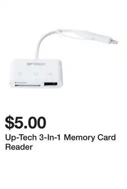 Five Below Up-Tech 3-In-1 Memory Card Reader offer