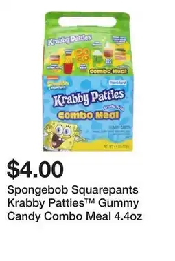 Five Below Spongebob Squarepants Krabby Patties Gummy Candy Combo Meal 4.4oz offer