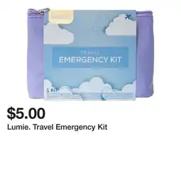 Five Below Lumie. Travel Emergency Kit offer