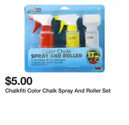Five Below Chalkfiti Color Chalk Spray And Roller Set offer