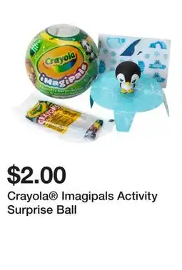 Five Below Crayola Imagipals Activity Surprise Ball offer