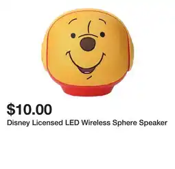 Five Below Disney Licensed LED Wireless Sphere Speaker offer