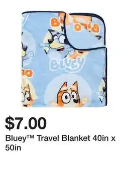 Five Below Bluey Travel Blanket 40in x 50in offer