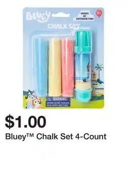 Five Below Bluey Chalk Set 4-Count offer