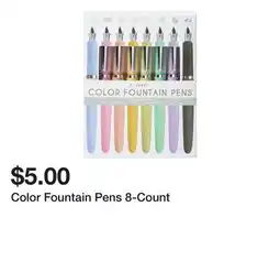 Five Below Color Fountain Pens 8-Count offer