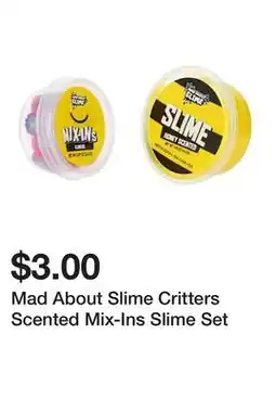 Five Below Mad About Slime Critters Scented Mix-Ins Slime Set offer