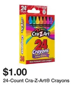 Five Below 24-Count Cra-Z-Art Crayons offer