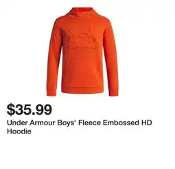 Dick's Sporting Goods Under Armour Boys' Fleece Embossed HD Hoodie offer