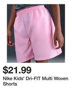 Dick's Sporting Goods Nike Kids' Dri-FIT Multi Woven Shorts offer