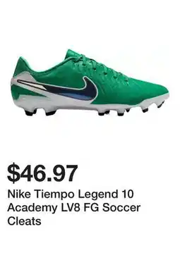 Dick's Sporting Goods Nike Tiempo Legend 10 Academy LV8 FG Soccer Cleats offer
