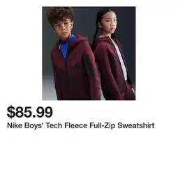 Dick's Sporting Goods Nike Boys' Tech Fleece Full-Zip Sweatshirt offer