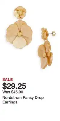 Nordstrom Nordstrom Pansy Drop Earrings offer