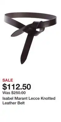 Nordstrom Isabel Marant Lecce Knotted Leather Belt offer