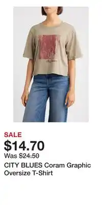 Nordstrom CITY BLUES Coram Graphic Oversize T-Shirt offer