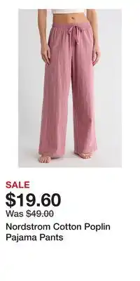 Nordstrom Nordstrom Cotton Poplin Pajama Pants offer