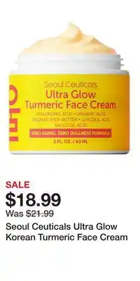Nordstrom Seoul Ceuticals Ultra Glow Korean Turmeric Face Cream offer