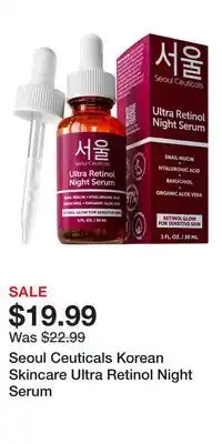 Nordstrom Seoul Ceuticals Korean Skincare Ultra Retinol Night Serum offer