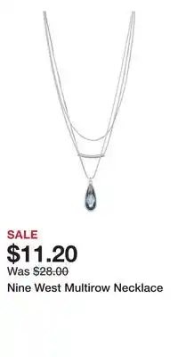 Kohl's Nine West Multirow Necklace offer