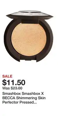 Kohl's Smashbox Smashbox X BECCA Shimmering Skin Perfector Pressed Highlighter offer