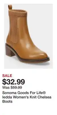 Kohl's Sonoma Goods For Life Iedda Women's Knit Chelsea Boots offer