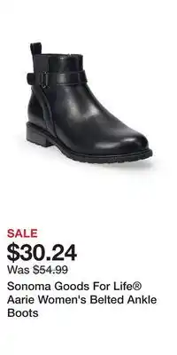 Kohl's Sonoma Goods For Life Aarie Women's Belted Ankle Boots offer